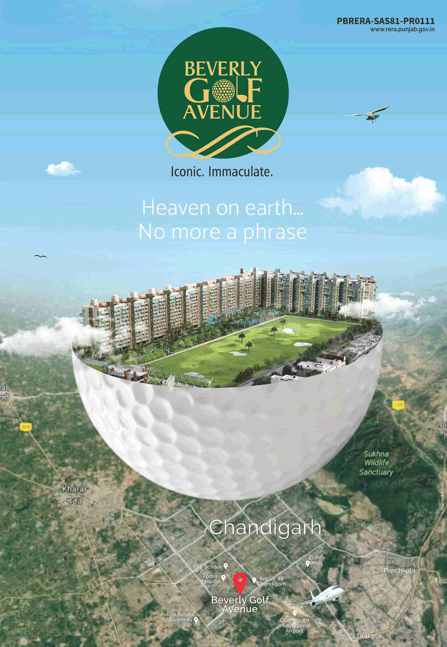 Book 3 & 4 BHK luxury residences at MB Beverly Golf Avenue in Sector 65, Mohali